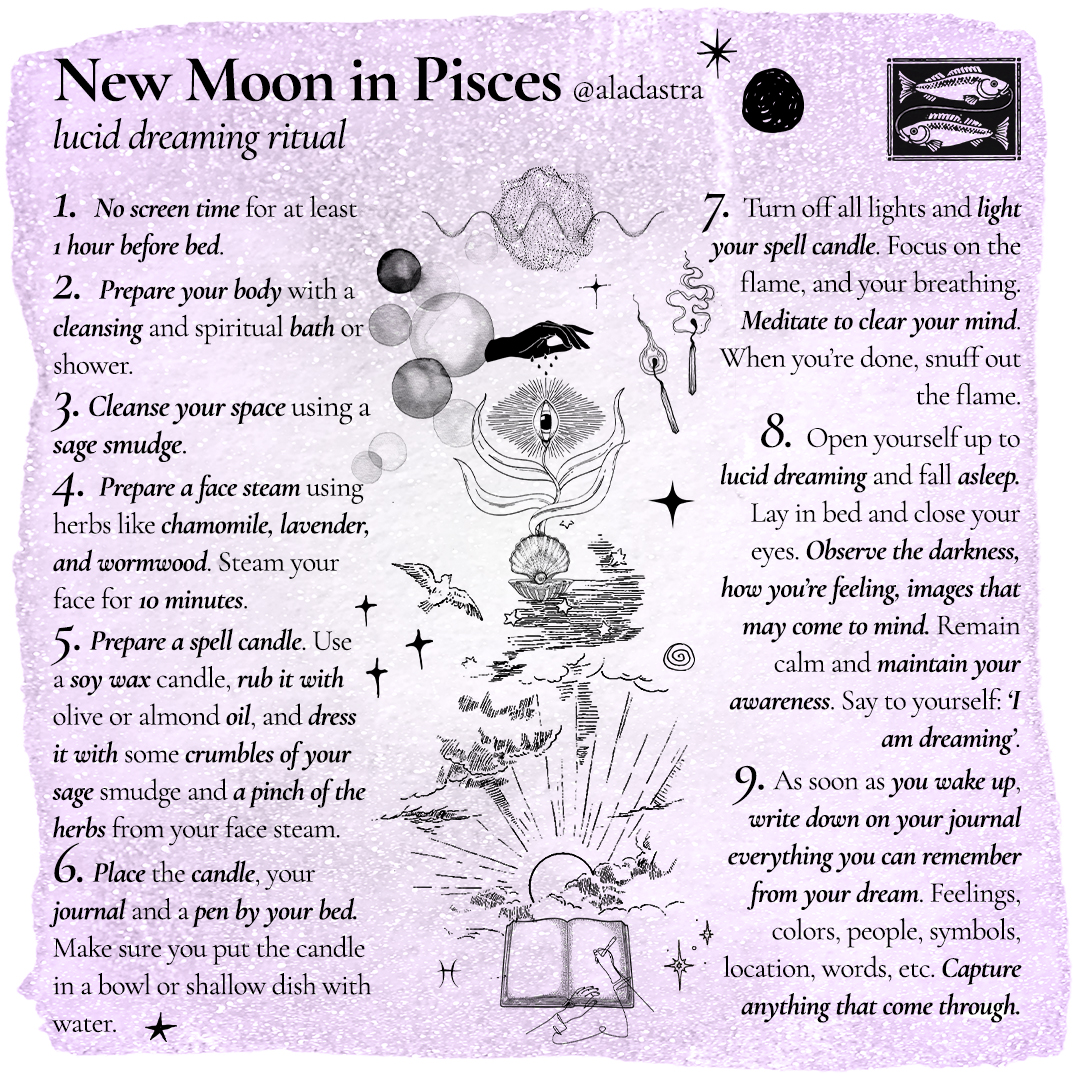 new moon in pisces ritual