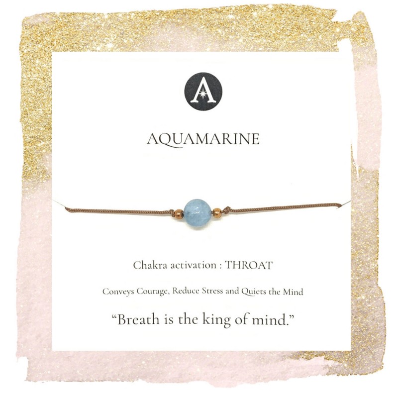 Aquamarine Chakra Bracelet 