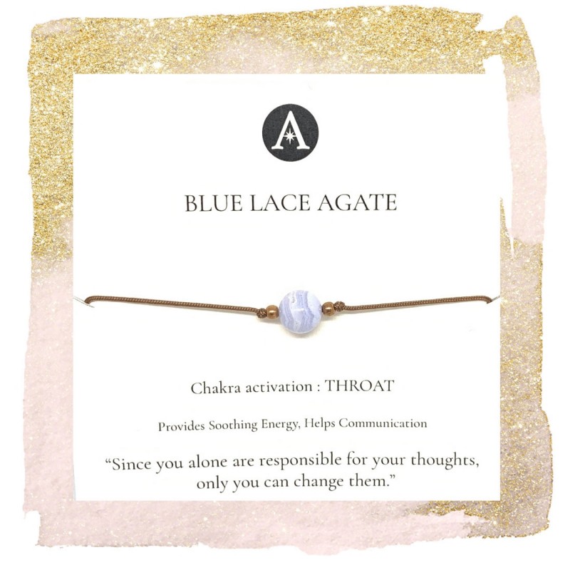Blue Lace Agate Chakra Bracelet 
